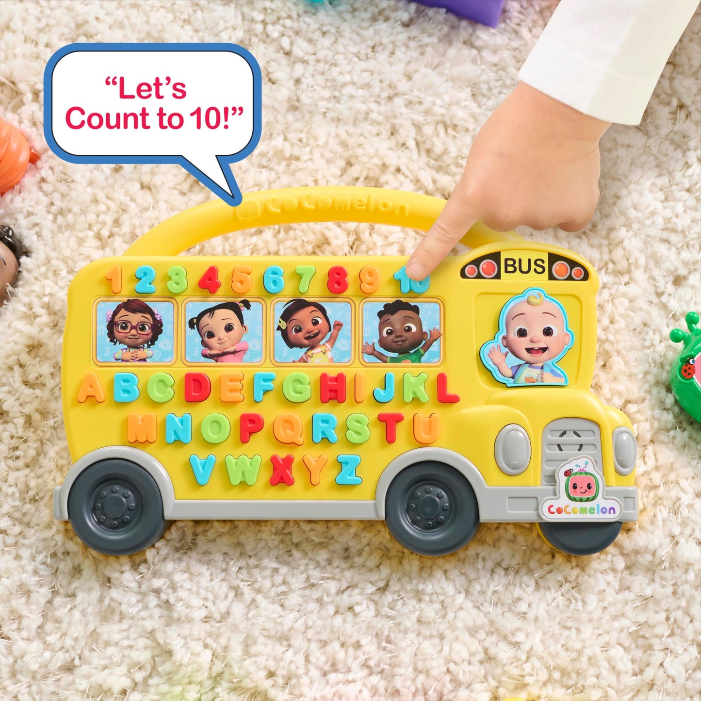 Cocomelon Learning Bus with 85 Phrases for Kids