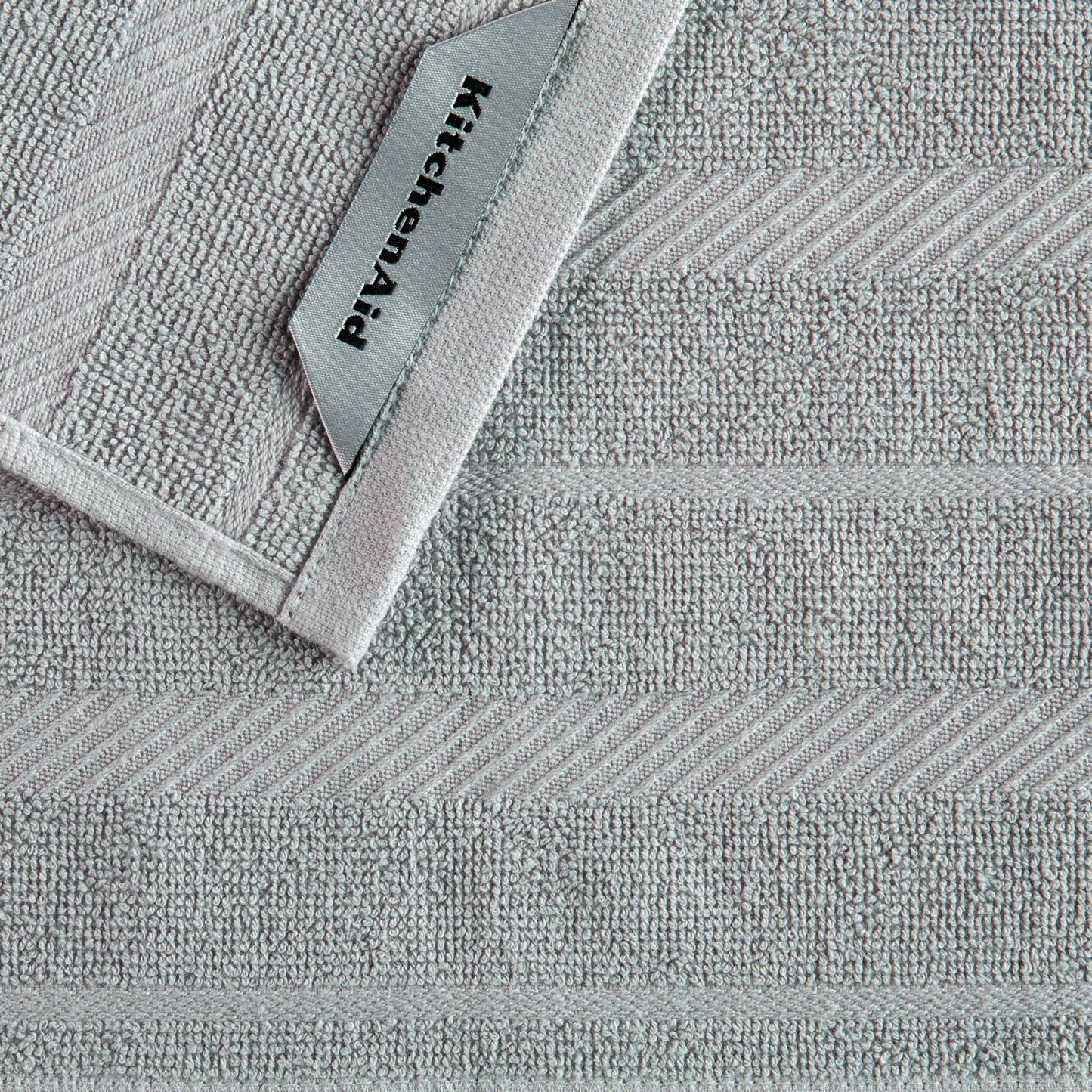 KitchenAid 8-Pack Dishcloth Set, Grey/White