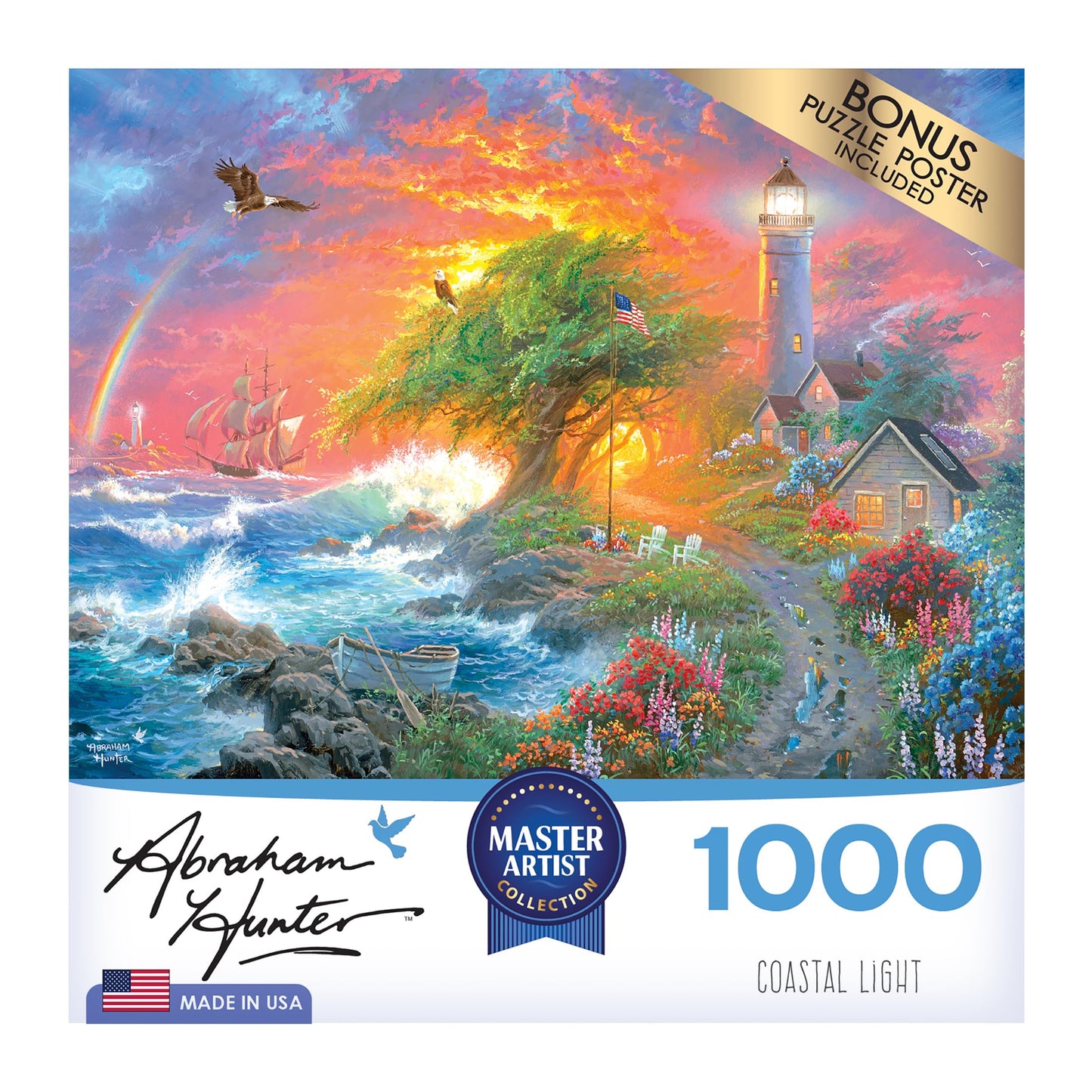 RoseArt Coastal Light 1000 Piece Jigsaw Puzzle