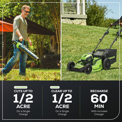 Greenworks 80V Self-Propelled Cordless Mower & Blower