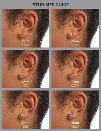 Amazon Essentials Certified 14k White Gold Diamond with Screw Back and Post Stud Earrings (1 cttw, J-K Color, I1-I2 Clarity) (previously Amazon Collection)