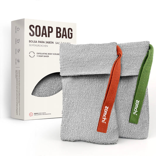 2 Pack Soap Exfoliating Bags for Body Scrubs