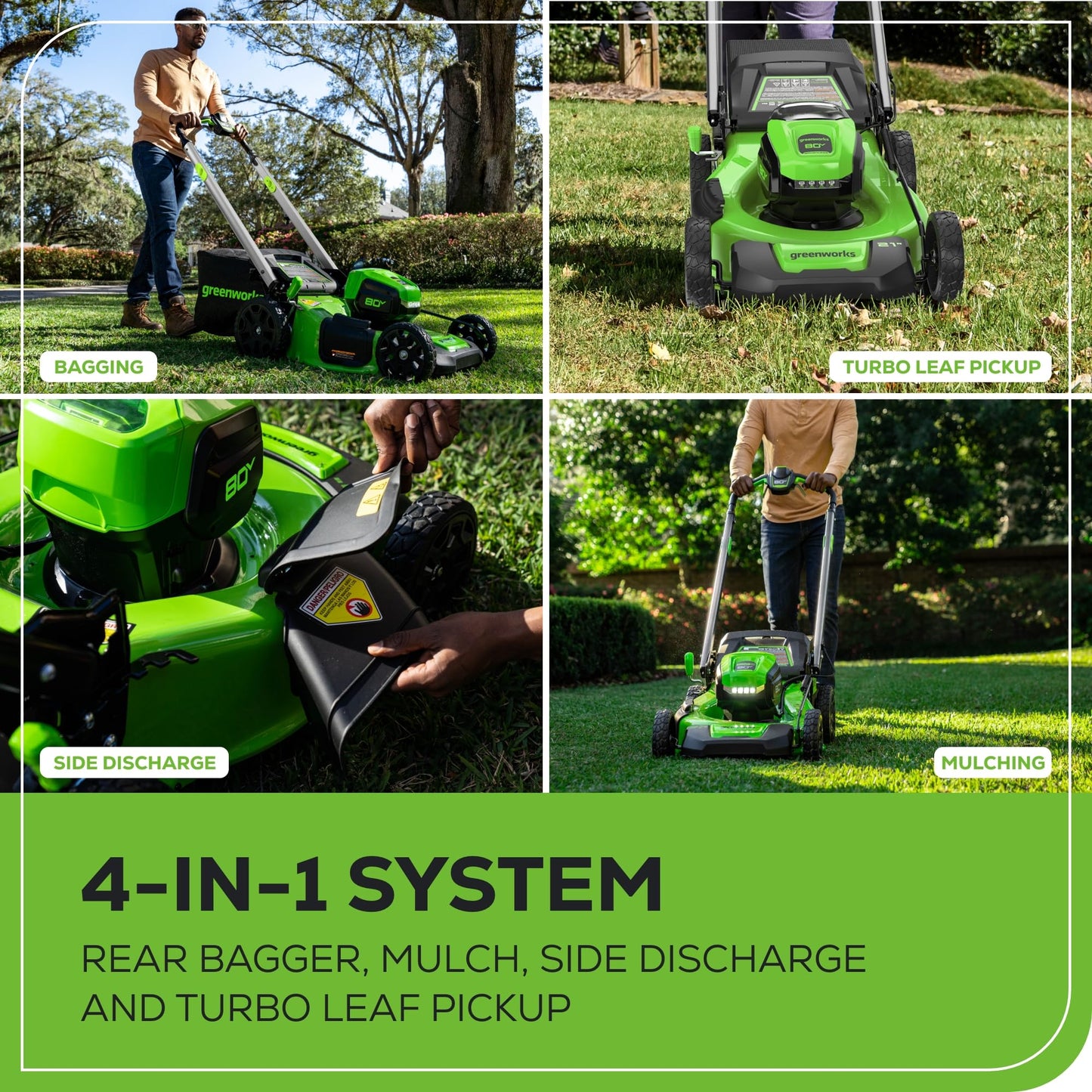 Greenworks 80V Self-Propelled Cordless Lawn Mower