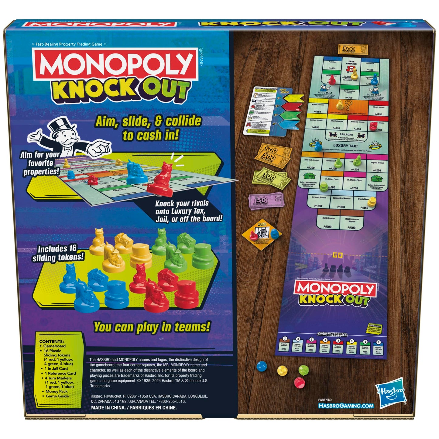 Monopoly Knockout Board Game for 2-8 Players