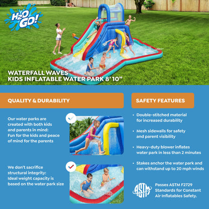 Bestway Inflatable Water Park with Slide for Kids