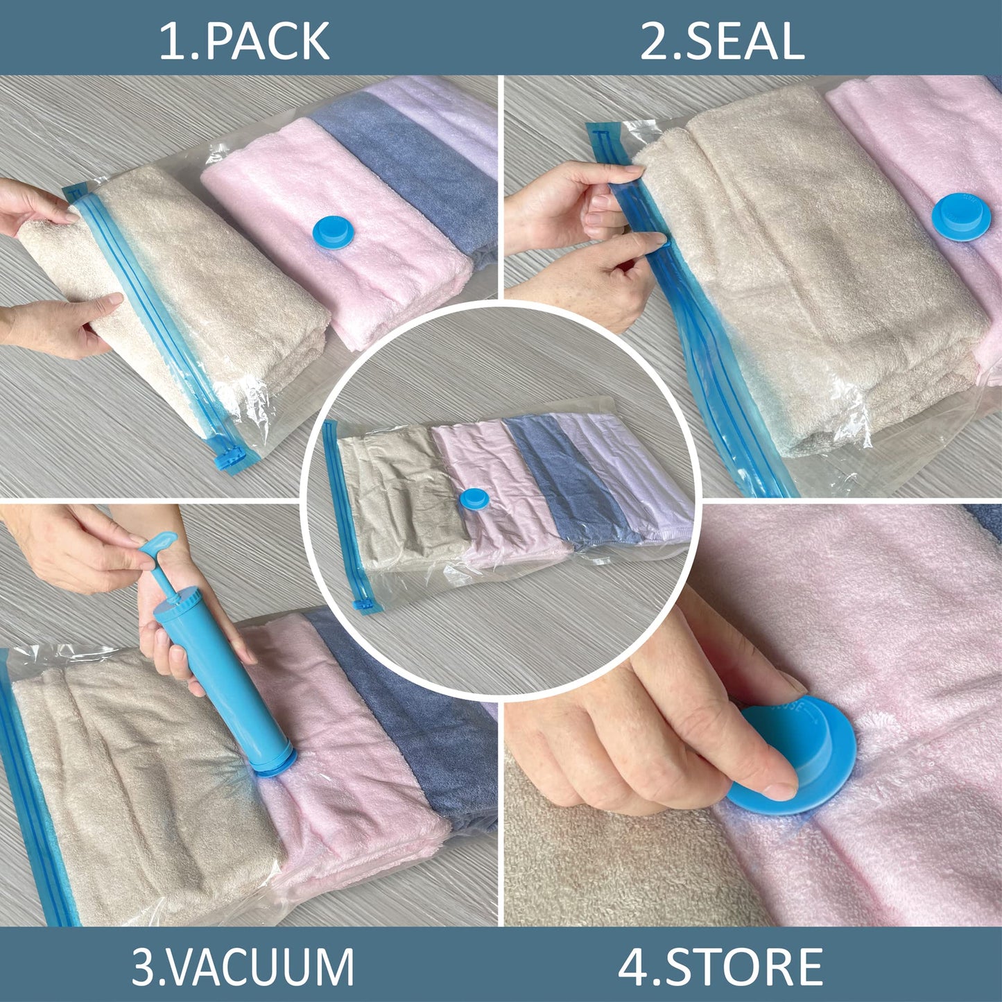 10 Pack Vacuum Storage Bags for Bedding