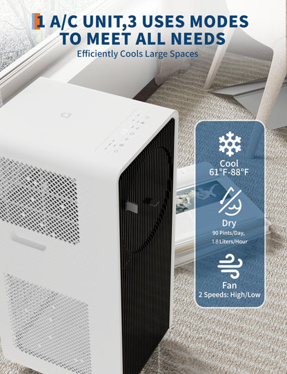 14,000 BTU Portable Air Conditioner, GarveeTech