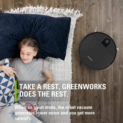 Greenworks Robotic Vacuum with Wi-Fi and Suction Power