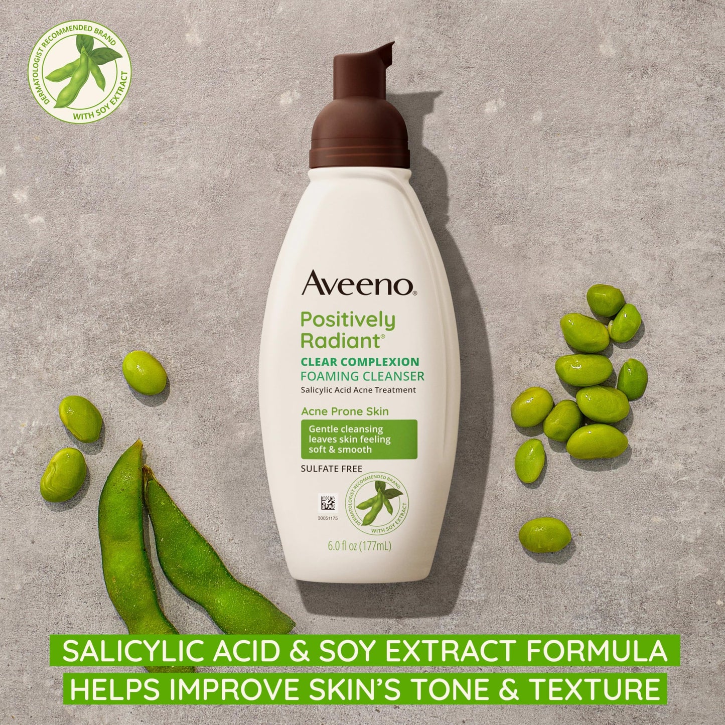 Aveeno Foaming Oil-Free Acne Cleanser 6 fl. oz