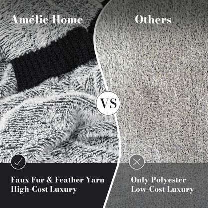 Reversible Soft Throw Blanket for Couch