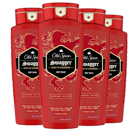 Old Spice Swagger Body Wash 16 Fl Oz Pack of 4