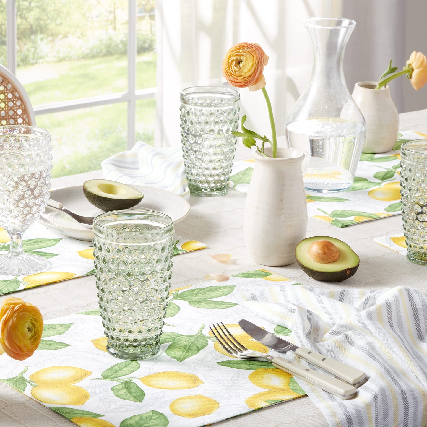Martha Stewart White Honeycomb Tablecloth 60"x120"
