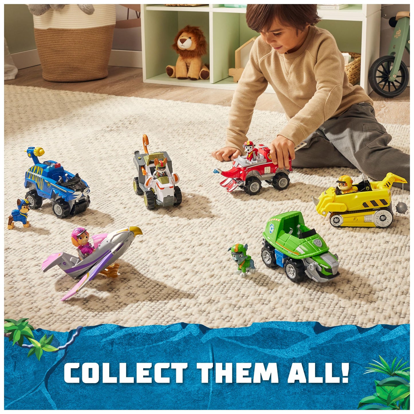 Paw Patrol Jungle Pups Marshall Vehicle Toy Truck