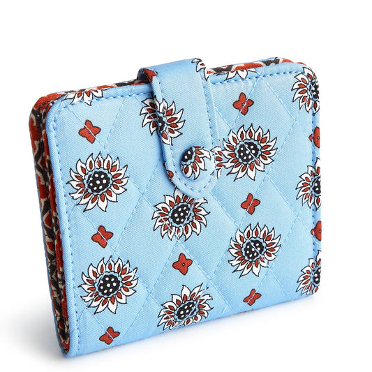 Vera Bradley Small Cotton Wallet, Marrakesh Geos
