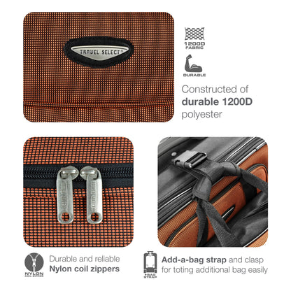 4-Piece Rolling Luggage Set by Travel Select