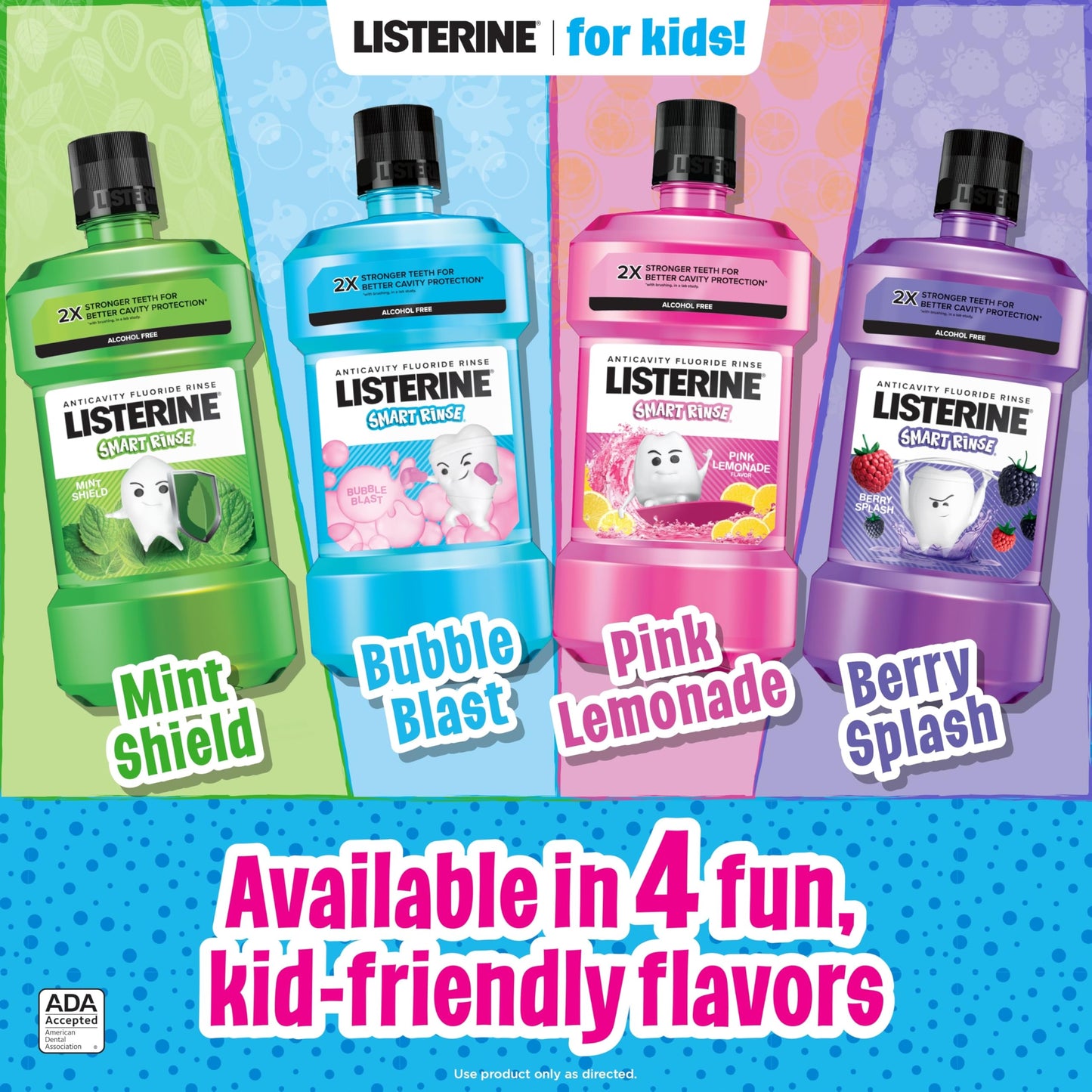 Kids Alcohol-Free Fluoride Mouthwash - Bubblegum, 3 Pack