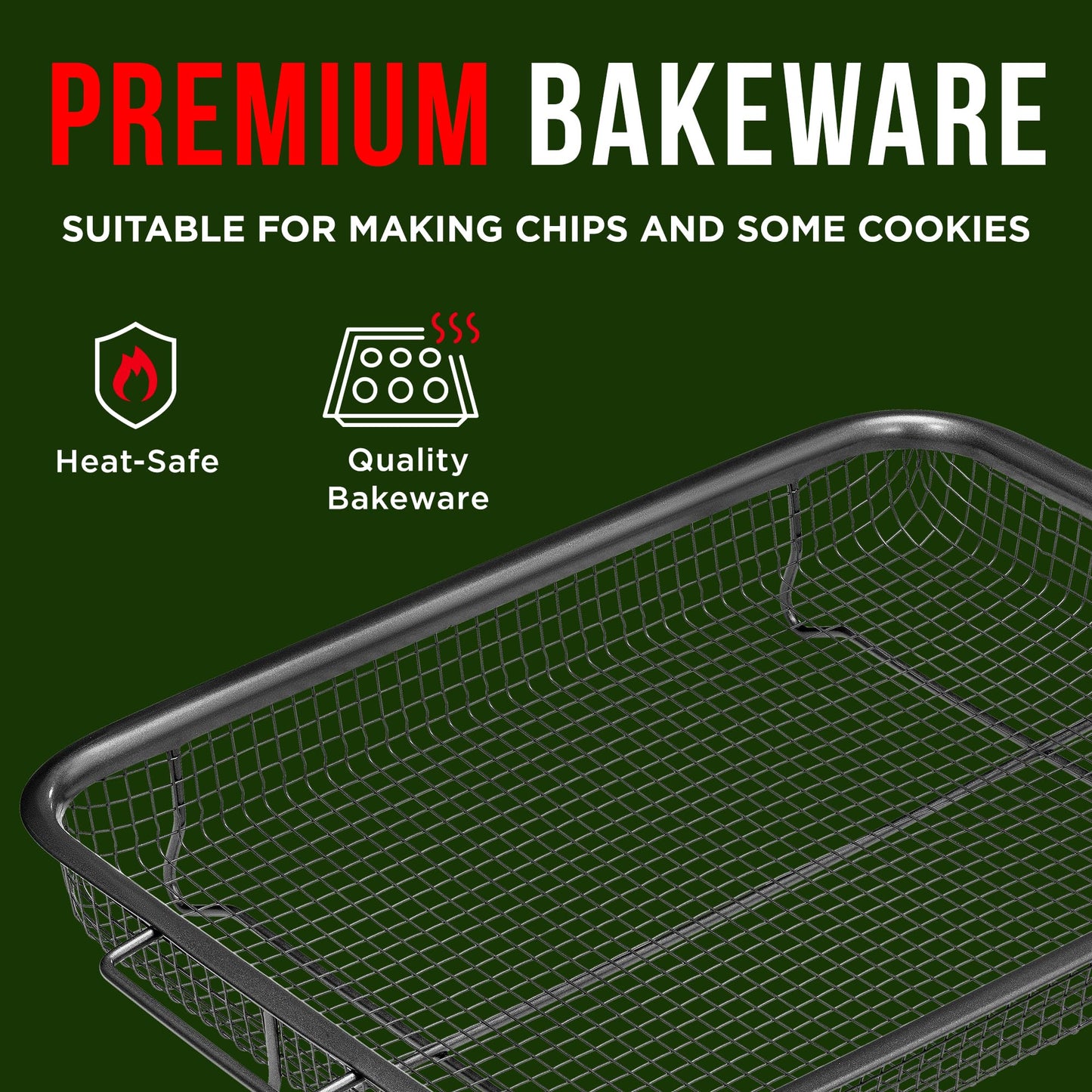 2 in 1 Air Fryer Tray by Bakken Swiss