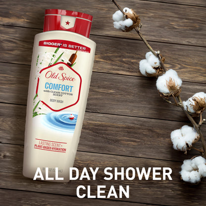 Old Spice Comfort Body Wash, Clean Cotton Scent