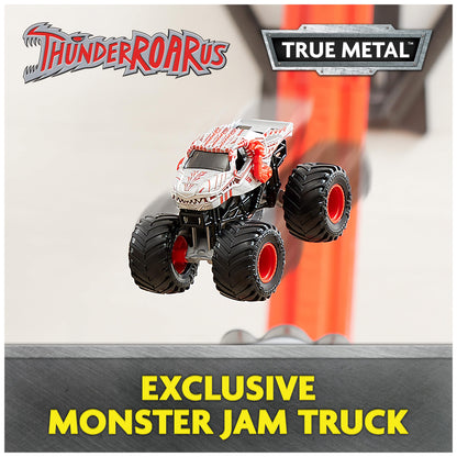 Monster Jam ThunderROARus Drop Playset with Exclusive Monster Truck, Over 6 Feet Tall, Lights & Sounds, Kids Dinosaur Toys for Boys and Girls Ages 4-6+