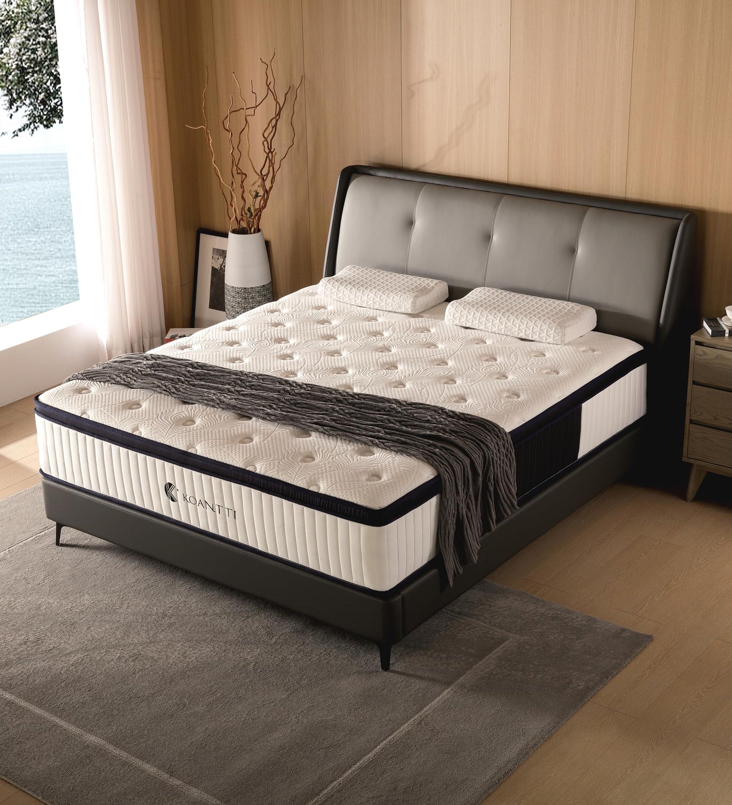 KOANTTI 12" Memory Foam Hybrid Queen Mattress