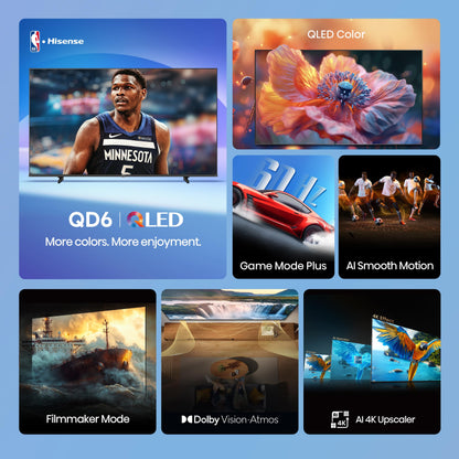 43" Hisense QLED 4K UHD Smart Fire TV