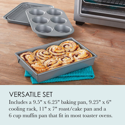 Chicago Metallic Non-Stick Toaster Oven Set - 4-Piece