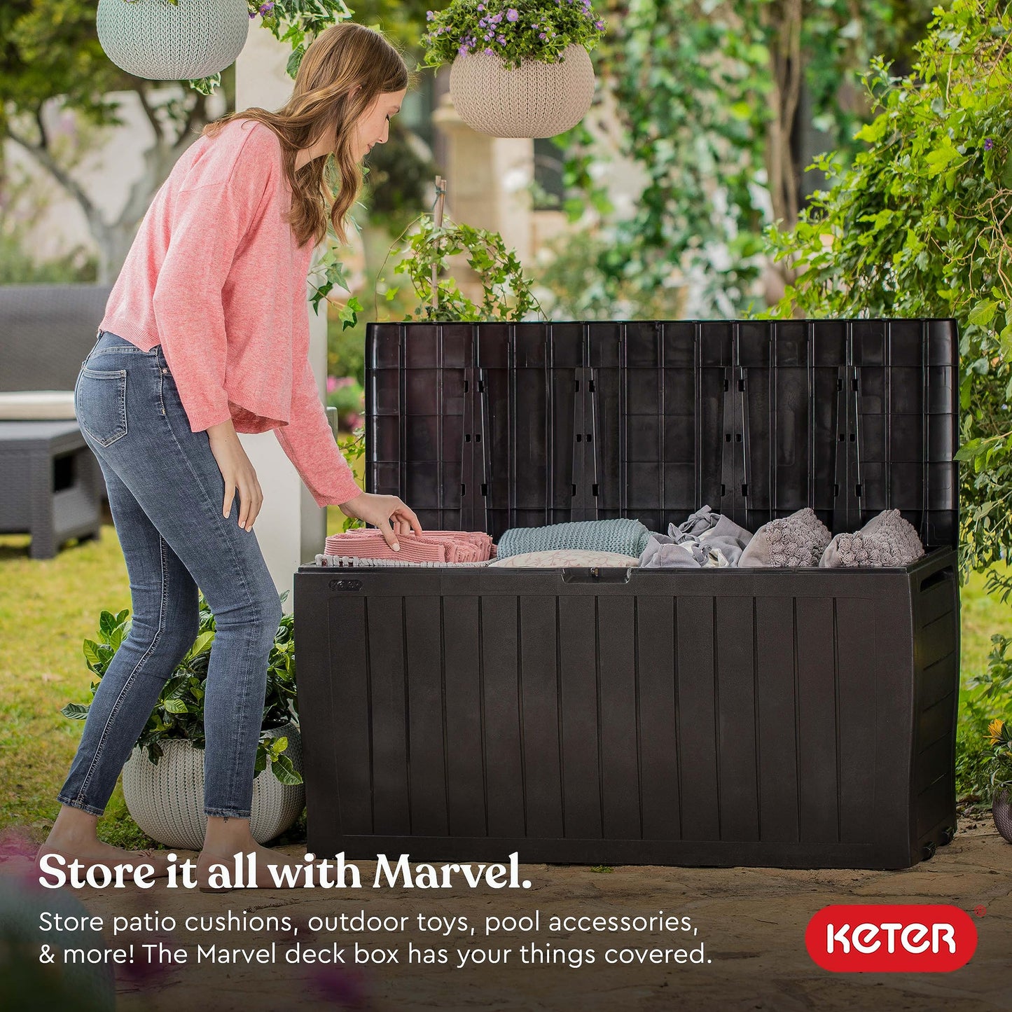 Keter 71 Gallon Resin Outdoor Storage Box