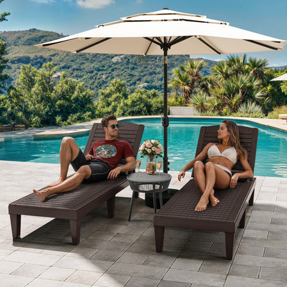 2 Pack YITAHOME Outdoor Chaise Lounge Chairs