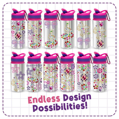 Decorate Your Own Water Bottle Kit for Girls