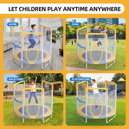 55" Indoor Outdoor Trampoline for Kids