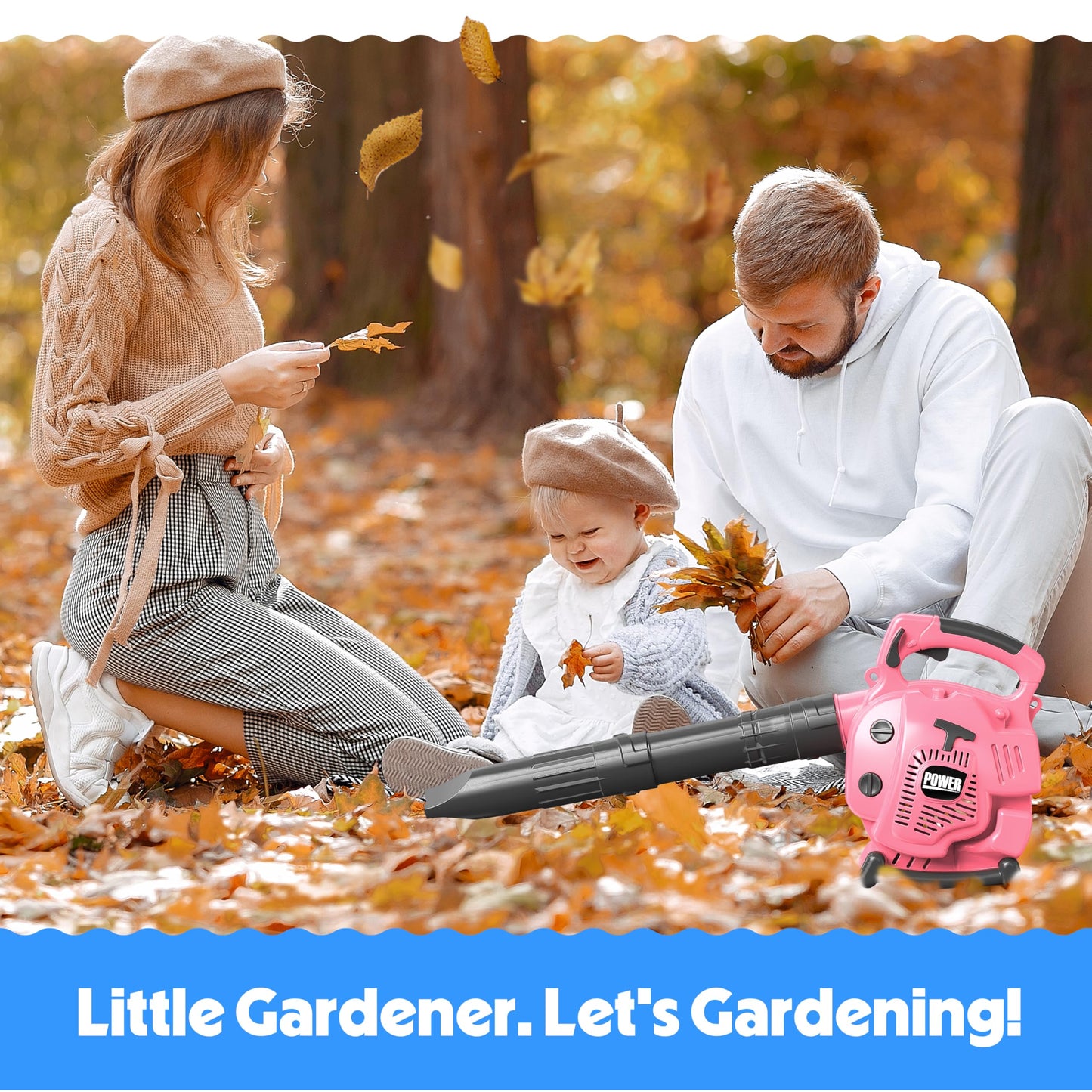 Kids Leaf Blower Toy Tool Set for Gardening