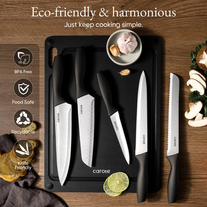 6-Piece CAROTE Stainless Steel Knife Set