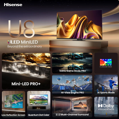 Hisense 75-Inch 4K UHD Smart TV with Dolby Atmos