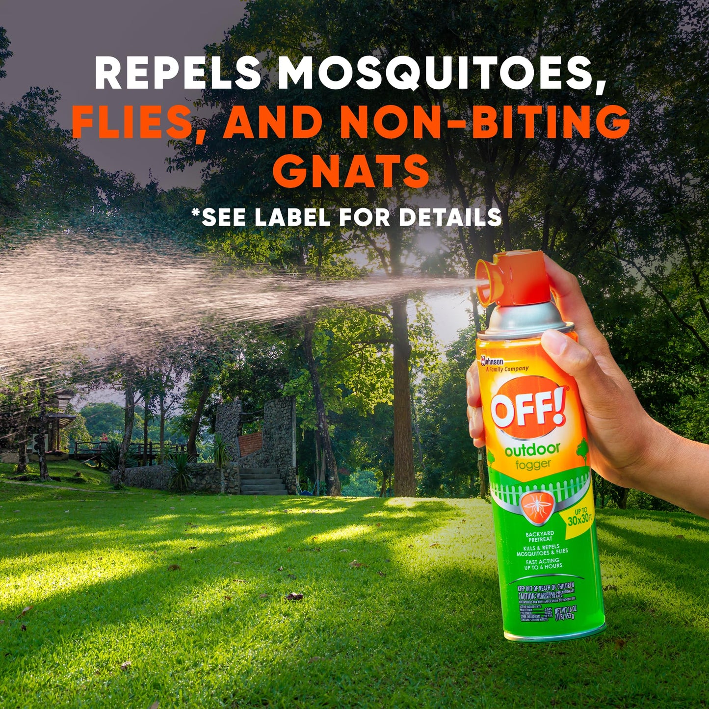 OFF! Mosquito Repellent Fogger for Backyards, 16 oz