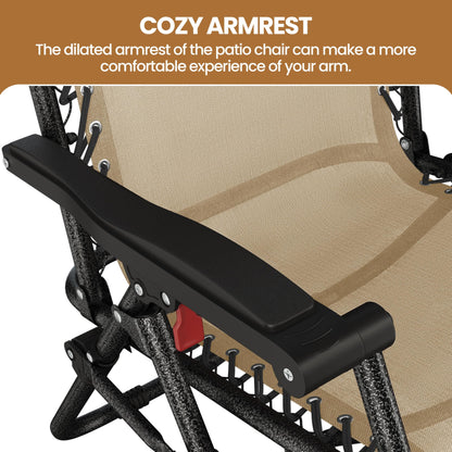 2 Pack Yaheetech Adjustable Reclining Lounge Chairs