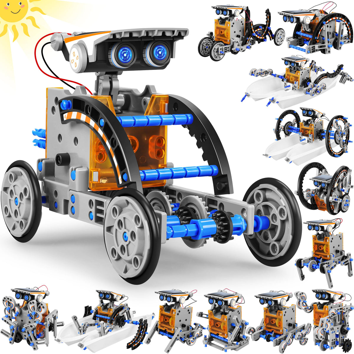 13-in-1 STEM Solar Powered Robot Kit