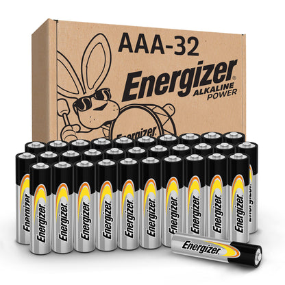 32 Count Energizer AAA Alkaline Batteries Pack