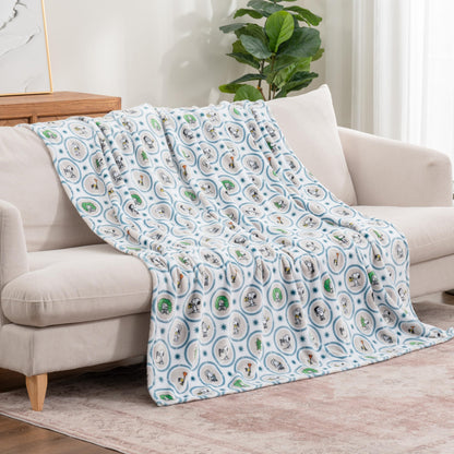 Berkshire Blanket Snoopy Plush Blanket, White 60x70