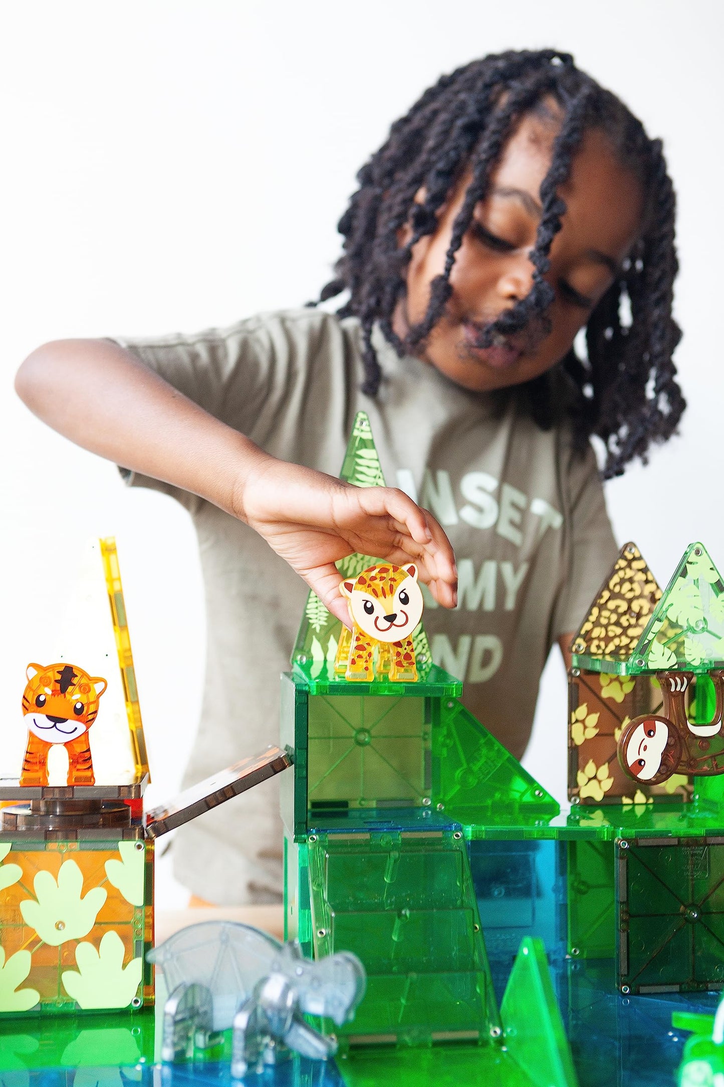 MAGNA-TILES Jungle Animals 25-Piece Set