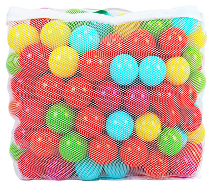 Elevon 2.3-Inch Phthalate Free BPA Free Non-Toxic Crush Proof Play Balls Pit Balls- 6 Bright Colors in Reusable and Durable Storage Mesh Bag with Zipper, 100-Count