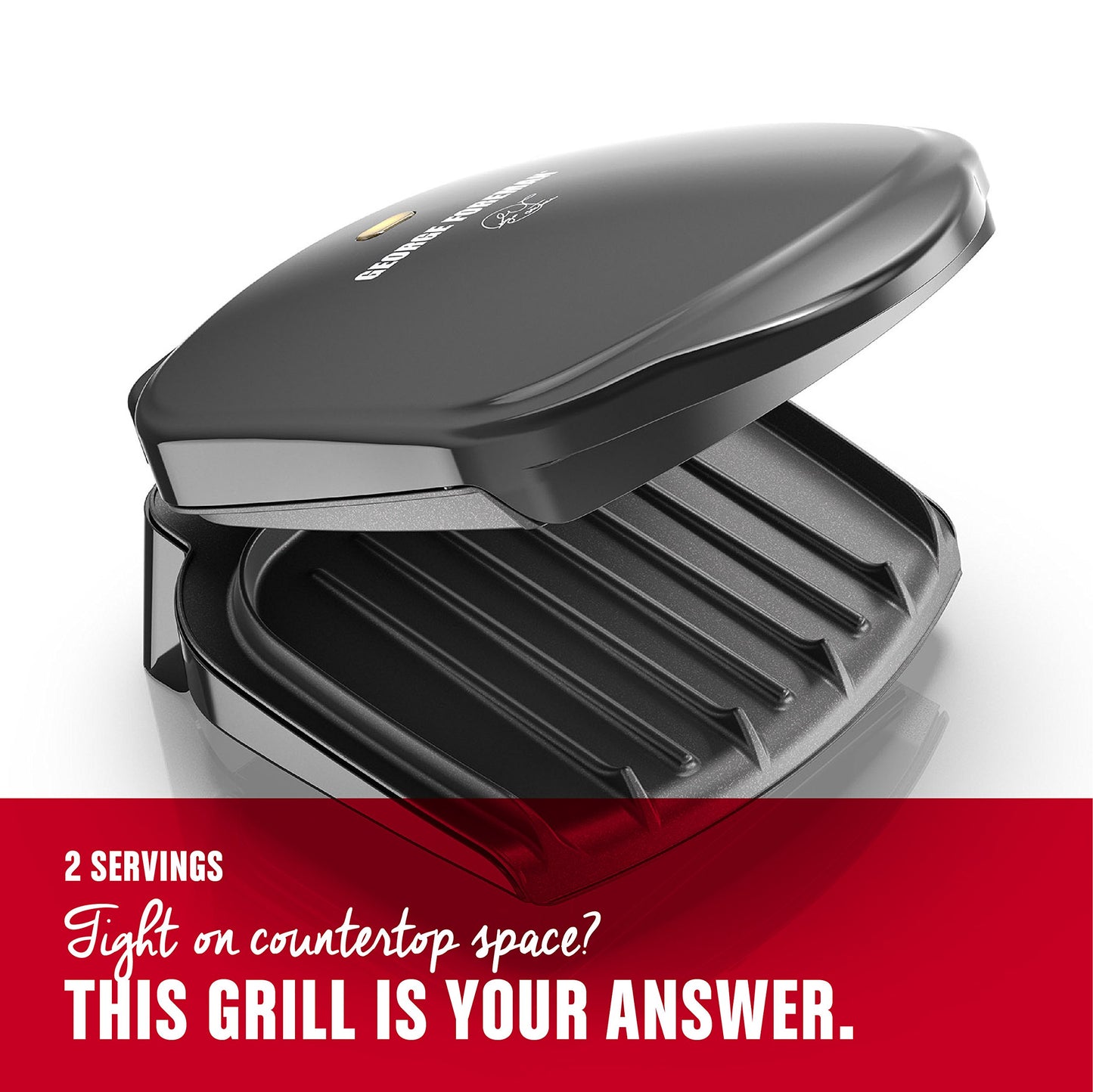 George Foreman Compact Indoor Grill and Panini Press