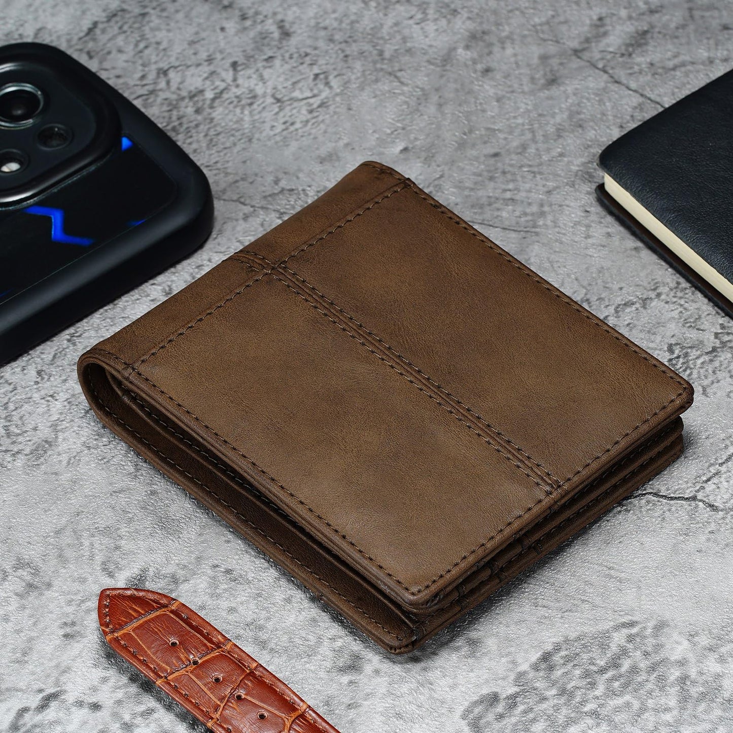 Furid Slim RFID Leather Card Wallet for Men