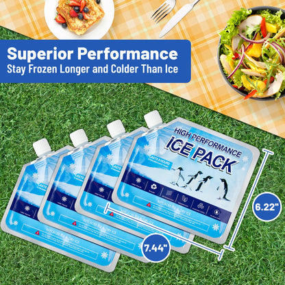 Reusable Ice Packs for Coolers and Lunch Boxes