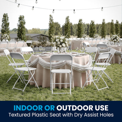 4 Pack Flash Furniture Folding Chairs - 650LB Capacity