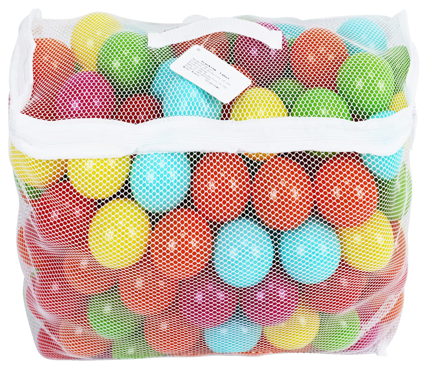 Elevon 2.3-Inch Phthalate Free BPA Free Non-Toxic Crush Proof Play Balls Pit Balls- 6 Bright Colors in Reusable and Durable Storage Mesh Bag with Zipper, 100-Count