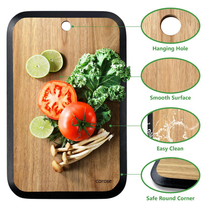 3pcs Acacia Wood Cutting Boards Set for Kitchen