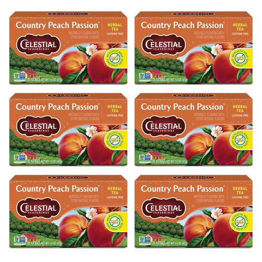 Celestial Seasonings Peach Passion Herbal Tea Bags