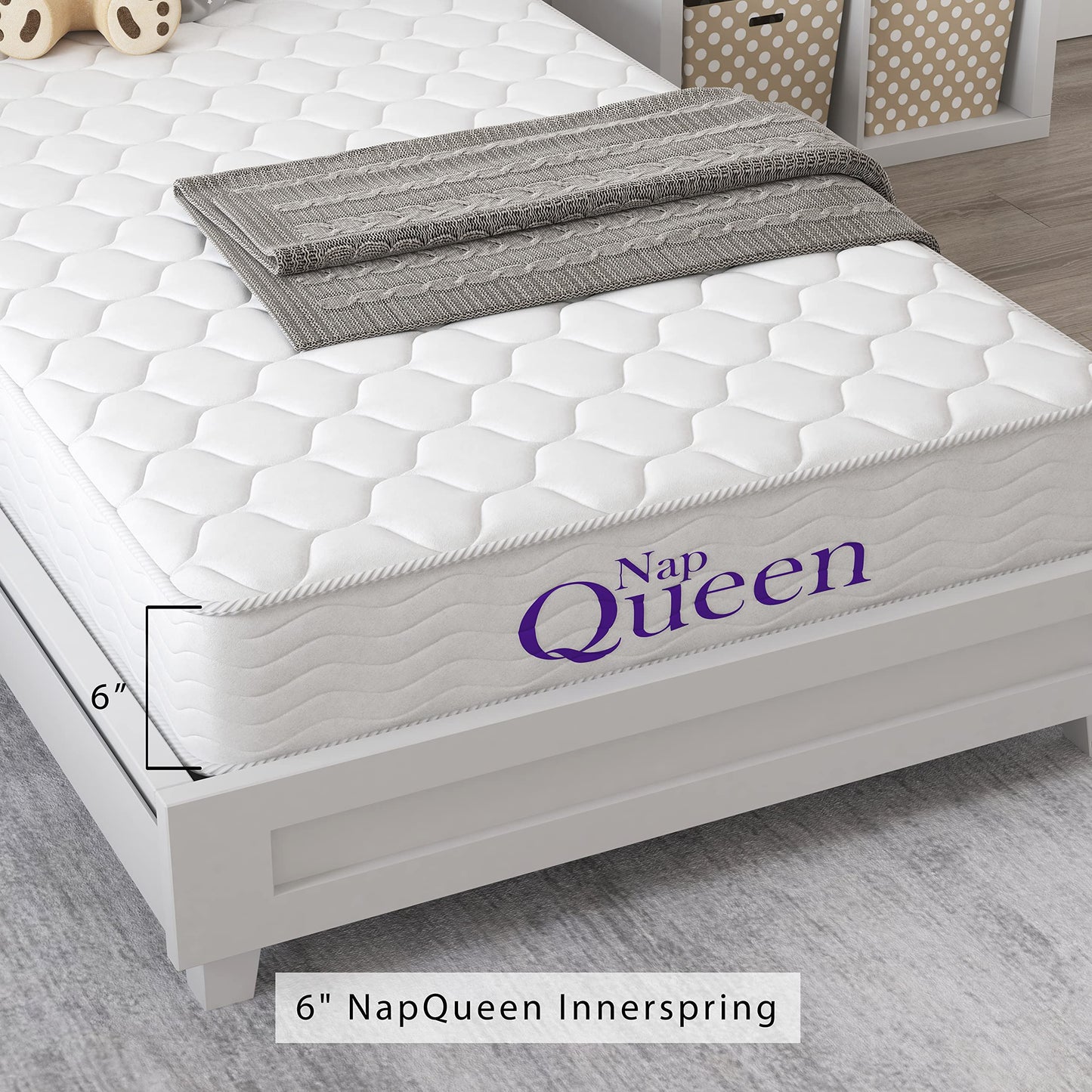 NapQueen Twin-XL 6" Innerspring Mattress, Medium Feel