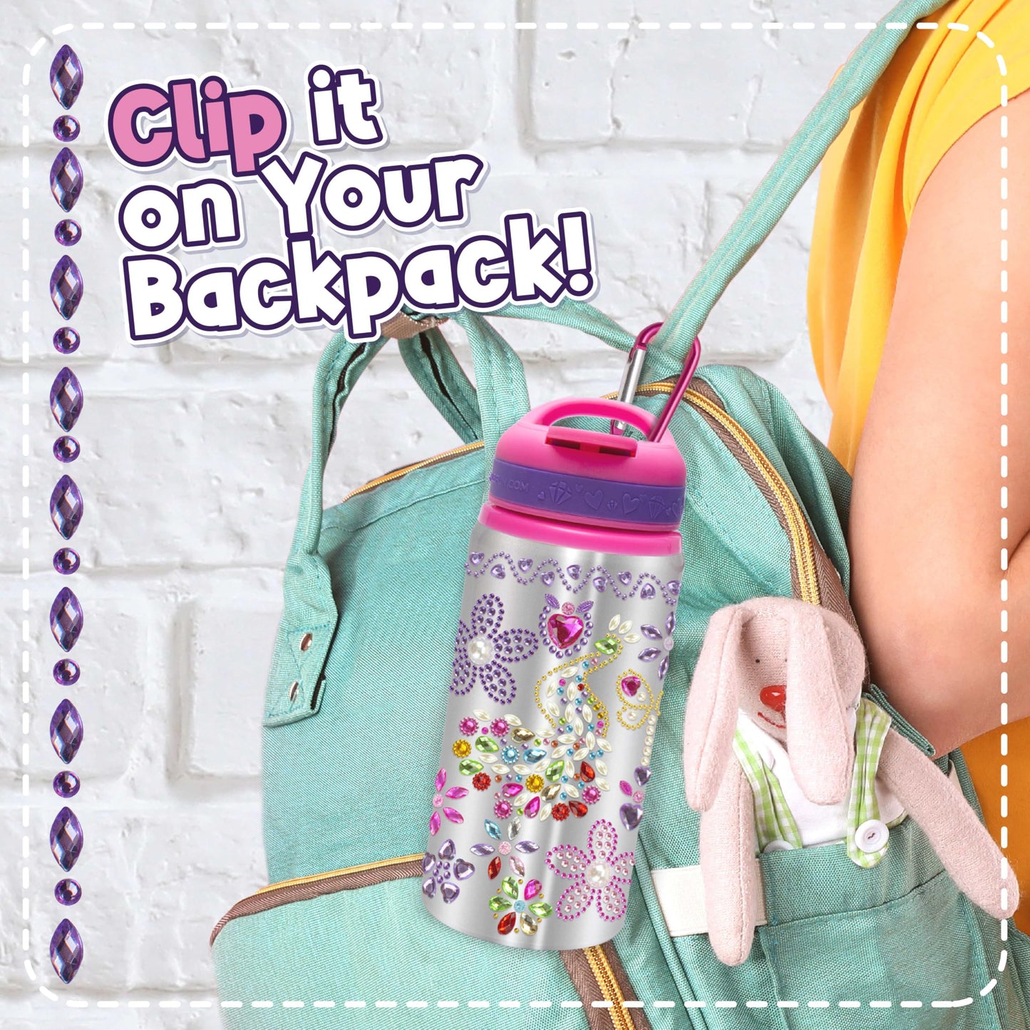 Decorate Your Own Water Bottle Kit for Girls