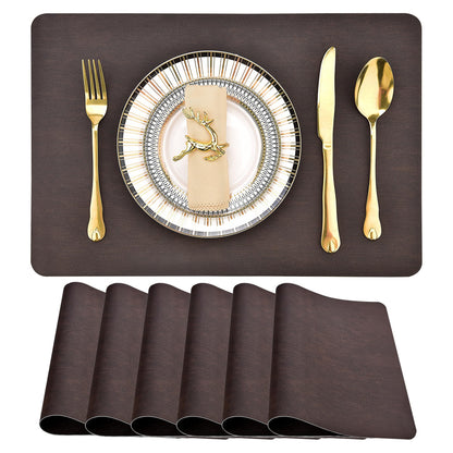 Leather Placemats Set - Waterproof & Heat Resistant